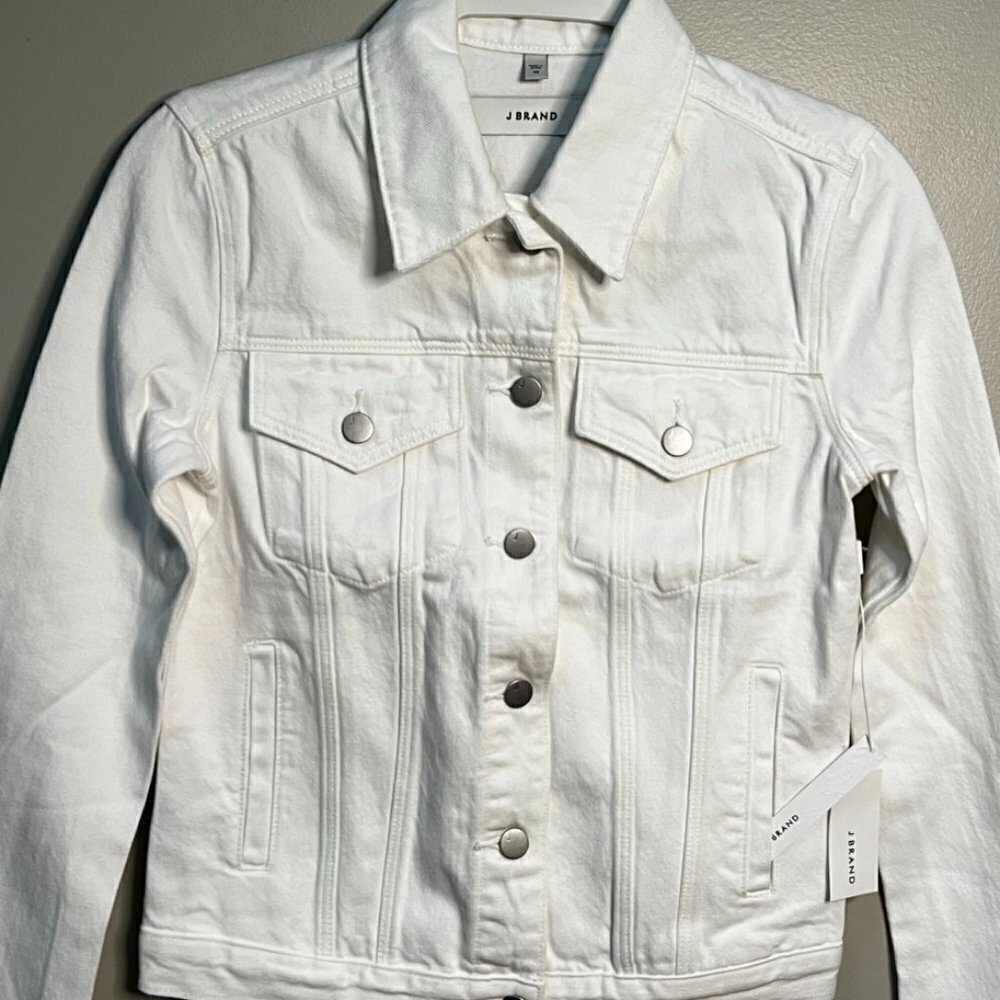 J Brand White Jean Jacket Size Xs